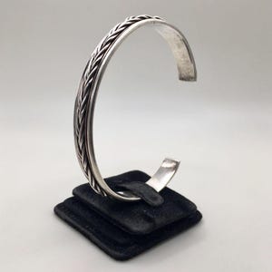 Vintage 925 Sterling Silver Braided Cuff Bracelet |Silver Bangle |Silver Jewelry Gift|Gift for Her/ Him|holiday gift|gift for her him