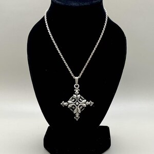 Cross Fleury Necklace - Etsy