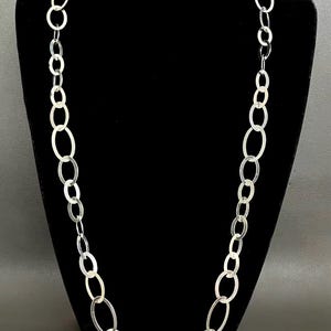 シルバー925 milor italy ネックレス 喜平 76cm ロング シルバー925