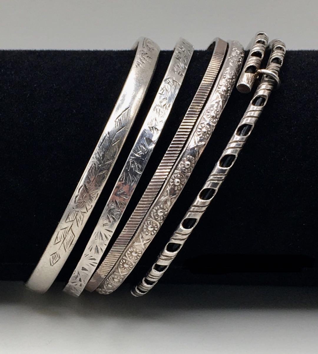Beautiful Vintage 925 Sterling Silver Multi Patterns 5