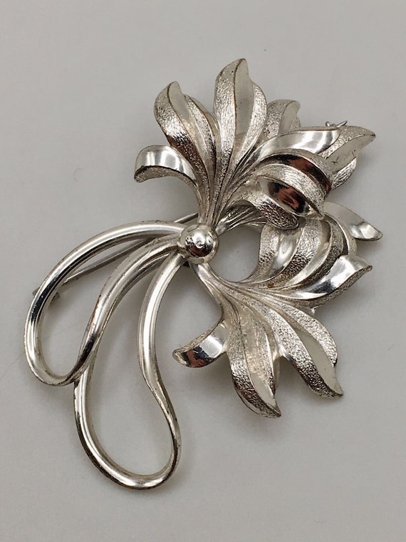 FORSTNER Sterling Silver Flower Pin Brooch - Silve