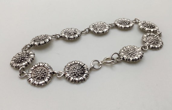 Mother's Day Gift  925 Sterling Silver Sunflowers… - image 4