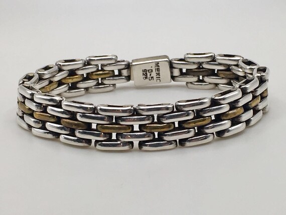 Mexico Vintage 925 D-5 Sterling Silver Classic Gold Tone Panther 