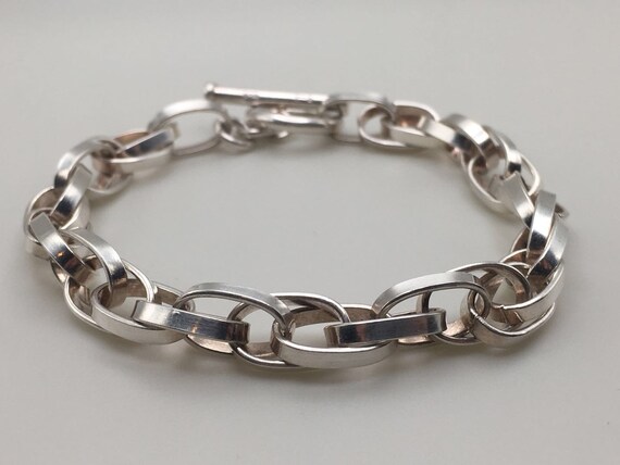 Vintage C and A 925 Sterling Silver Double Circle… - image 1