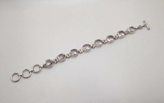 Vintage 925 Sterling Silver Chain with Nature Cry… - image 4