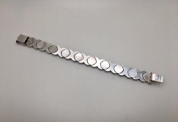 DEZAN 925 Sterling Silver "XO" Wide Link Bracelet… - image 7