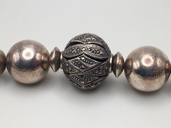 Vintage Sterling Silver Beads Elements Link Solid… - image 8