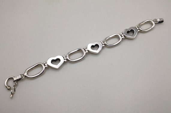 Fashion High Quality 950 Sterling Silver Heart an… - image 5