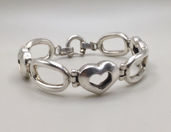 Fashion High Quality 950 Sterling Silver Heart an… - image 1