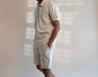 Dawning Straight Fit Shorts Handmade Handcrafted Sustainable Circular Kantha