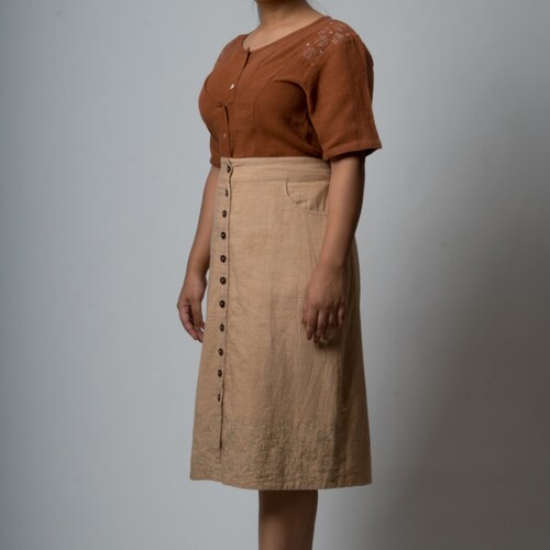 Flap Placket shops Blouse