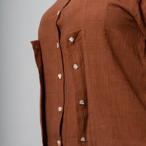 Flap Placket shops Blouse