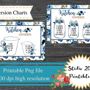 Pioneer Woman Inspired Conversion Charts, digital conversion charts, printable cards, instant digital download, farmhouse design
