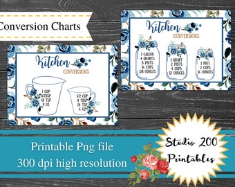 Pioneer Woman Inspired Kitchen Conversion Charts (Digital Download)