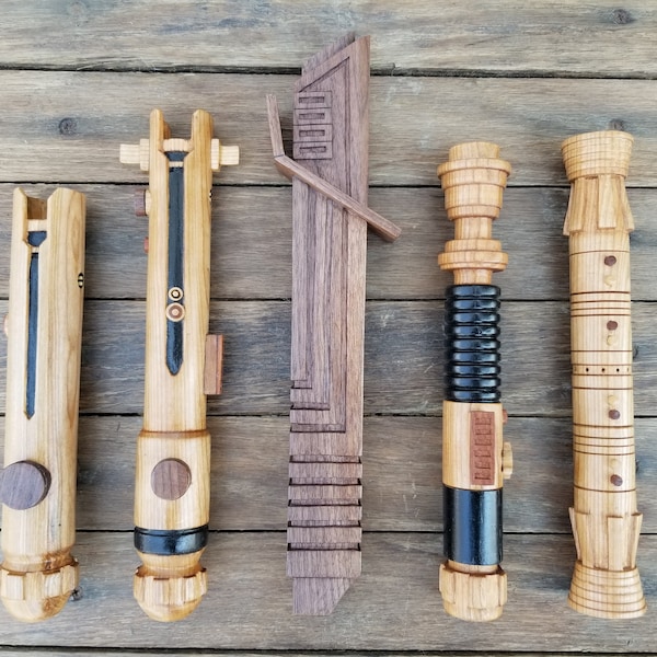 Wooden saber hilt