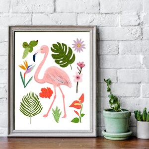 Flamingo Wall Art | Flamingo Decor | Downloadable Art Print