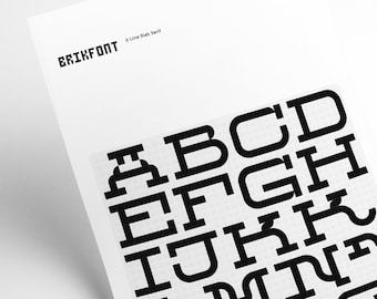 6 Line Slab Serif Legofont instructions