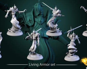 Living Armor Bundle | D&D | DnD | Dungeons and Dragons | Wargaming | 3D Printed | Model | Role Playing | Pathfinder