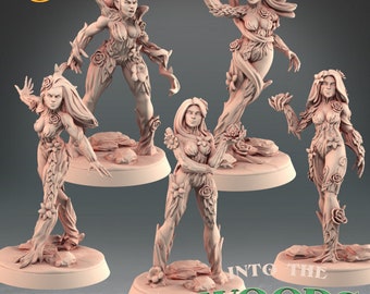 Dryad Bundle | D&D | DnD | Dungeons and Dragons | Wargaming | 3D Printed | Model | Role Playing | Pathfinder
