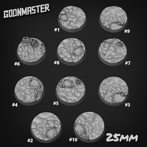 Kristallgrottbaser | D&D | DnD | Dungeons and Dragons | Krigsspel | 3D-utskriven | Modell | Rollspel | Pathfinder