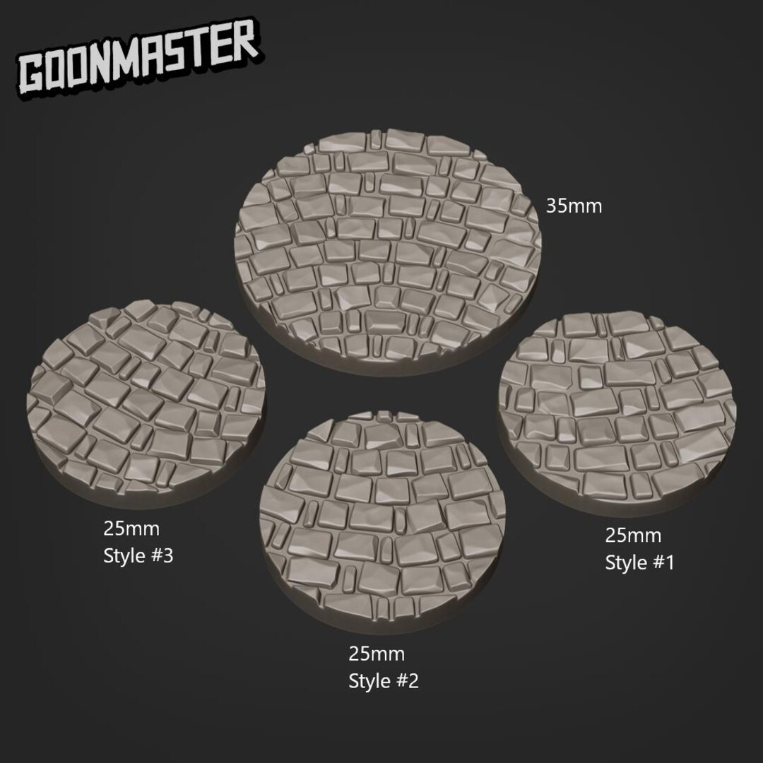 Brick Bases | D&D | Dnd | Dungeons and Dragons | Wargaming | 3D Printed ...
