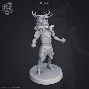 Druida / D&D / DnD / Dungeons and Dragons / Wargaming / Impresión 3D / Modelo / Juego de rol / Pathfinder