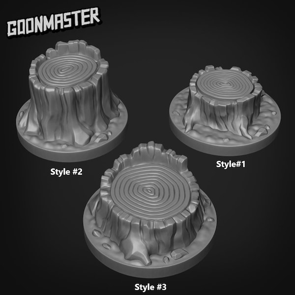 Tree  Trunk Base | D&D | DnD | Dungeons and Dragons | Wargaming | 3D Printed | Model | Role Playing | Pathfinder