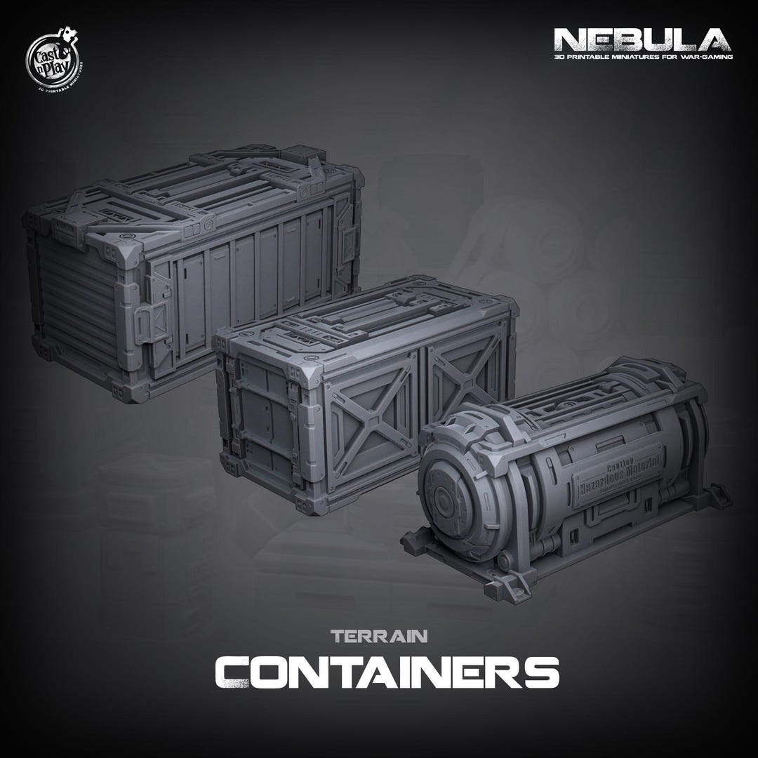 Multiple Container Dnd Kit Example Shipping Containers | D&D | Dnd | Dungeons and Dragons | Wargaming | 3D ...