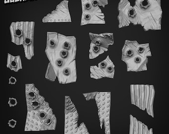 Basing Bits - Metal Scraps | D&D | DnD | Dungeons and Dragons | Wargaming | 3D Printed | Model | Role Playing | Pathfinder