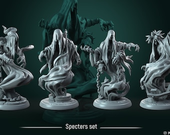 Specter Bundle | D&D | DnD | Dungeons and Dragons | Wargaming | 3D Printed | Model | Role Playing | Pathfinder