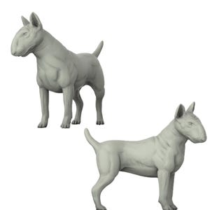 Bull Terrier | D&D | DnD | Dungeons and Dragons | Wargaming | 3D Printed | Model | Role Playing | Pathfinder