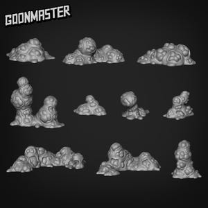 Bases - Masa orgánica / D&D / DnD / Dungeons and Dragons / Wargaming / Impresión 3D / Modelo / Juego de rol / Pathfinder
