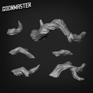 Basing Bits - Roots | D&D | DnD | Dungeons and Dragons | Wargaming | 3D Printed | Model | Role Playing | Pathfinder