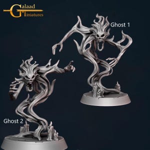 Ghost Bundle | D&D | DnD | Dungeons and Dragons | Wargaming | 3D Printed | Model | Role Playing | Pathfinder