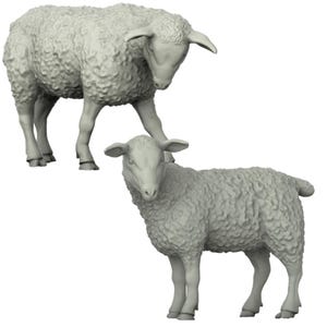 Sheep Bundle | D&D | DnD | Dungeons and Dragons | Wargaming | 3D Printed | Model | Role Playing | Pathfinder