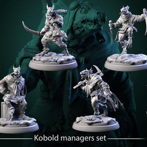 Paquete de Administrador Kobold / D&D / DnD / Dungeons and Dragons / Juegos de guerra / Impresión 3D / Modelo / Juegos de rol / Pathfinder