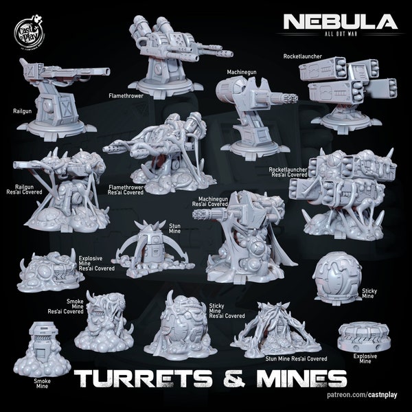 Nebula - Mines & Turrets