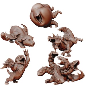 Baby Monster Bundle 1 | D&D | DnD | Dungeons and Dragons | Wargaming | 3D Printed | Model | Role Playing | Pathfinder