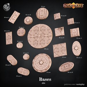 Chateau Bases | D&D | DnD | Dungeons and Dragons | Wargaming | 3D Printed | Model | Role Playing | Pathfinder