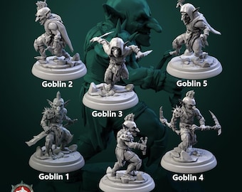 Small Goblin Bundle | D&D | DnD | Dungeons and Dragons | Wargaming | 3D Printed | Model | Role Playing | Pathfinder