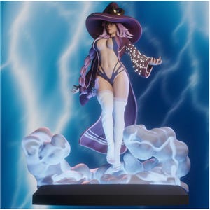 Storm Sorceress | D&D | DnD | Dungeons and Dragons | Wargaming | 3D Printed | Model | Role Playing | Pathfinder