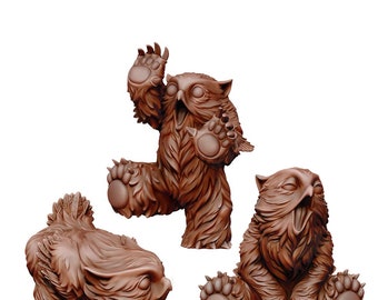 Owlbear Cub Bundle | D&D | DnD | Dungeons and Dragons | Wargaming | 3D Printed | Model | Role Playing | Pathfinder