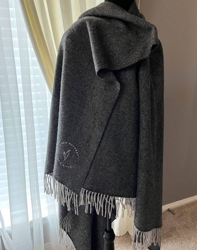 Mongolian 100% WOOL Blanket Throw| Luxury Herringbone Throw| Christmas Gift| Wedding Gift| Birthday Gift bild 5