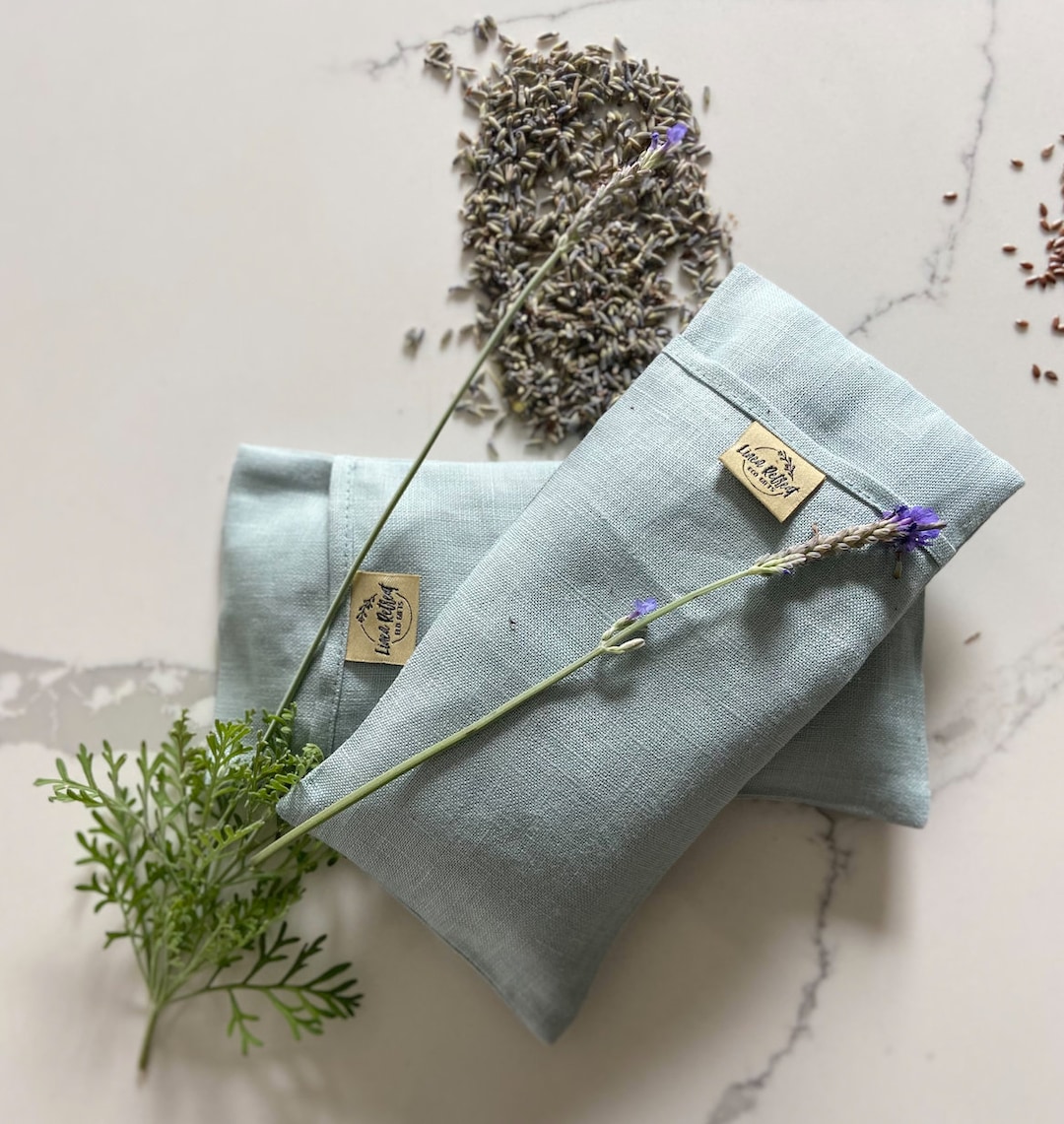 Linen Eye Pillow Lavender and Flaxseed Eye Mask Aromatherapyyoga Eye