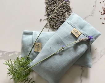 Linen Eye Pillow| Lavender and FlaxSeed Eye Mask| Aromatherapy|Yoga Eye Pillow|Spa Sleep Relaxation Stress Relief Eye Pillow|Eco Friendly