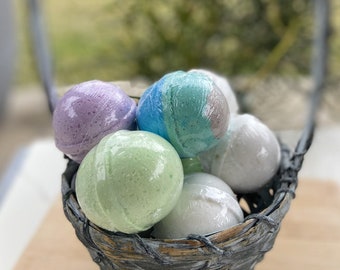 5oz each 2 Large Bath Bombs with Epsom Salts |Bath Bomb|Moisturizing Handmade Bath Fizzy, Aromatherapy Bath Fizzies For Luxurious Bath Soak