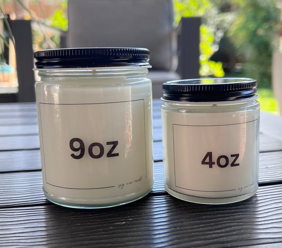 9 Oz Bulk Candles, Wholesale Candles, Clear Glass Jar, Soy Wax