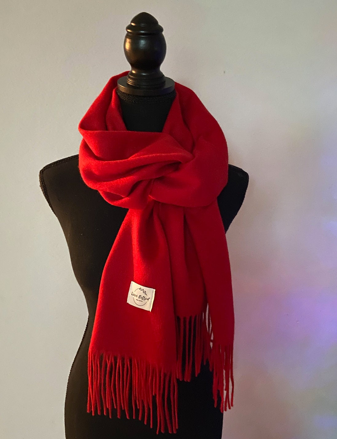 Birthday Gift Red Scarf in a Box Anniversary Scarf Red Hood 