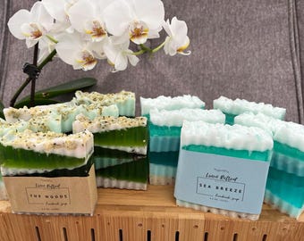 Artisan Soaps Eco Geschenkbox | Handgemachte Seife | Entspannungsset| Pflanzlich | Ätherische Öle| Geschenk für sie | Eco Geschenk