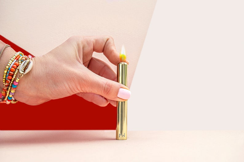 Gold Stick Lighter Lighters for Women Refillable Girly Etsy